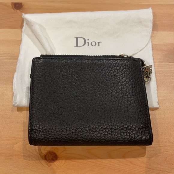 AUTHENTIC Dior calfskin wallet - Black & Purple - Picture 2 of 8